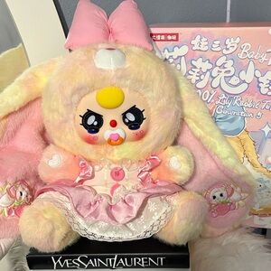 600 % BABY THREE Cute Pink Plush Rabbit town